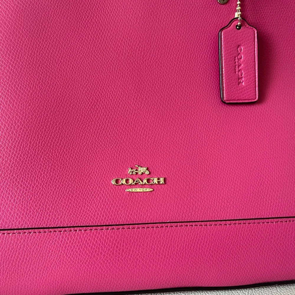 Coach Sierra Satchel Hot Pink Leather Crossbody Shoulder Bag Medium